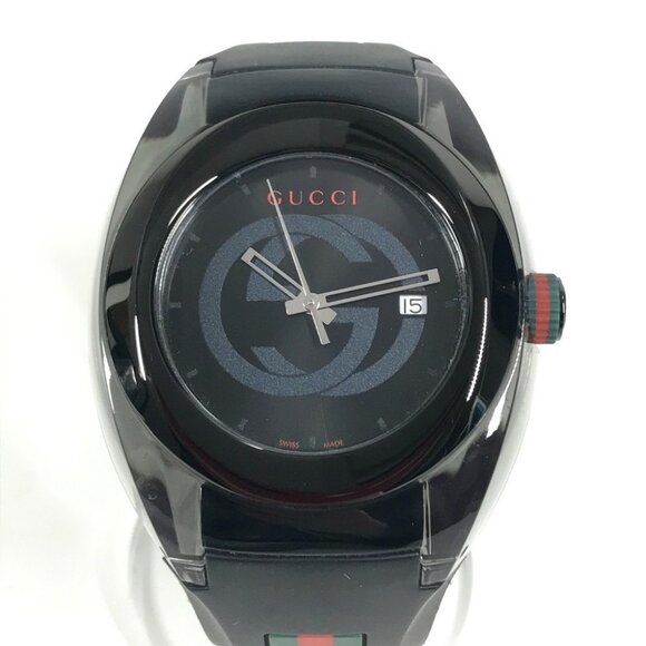 GUCCI YA137107A skeleton SYNC logo Sherry line GG Men\'s Wristwatch main image 6